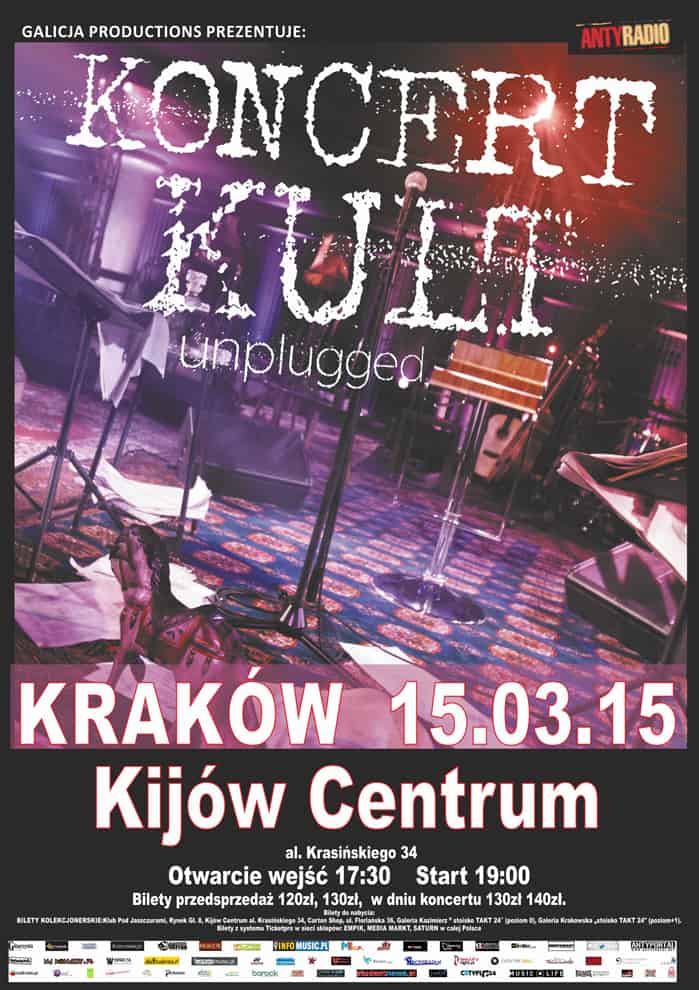Kult Unplugged w marcu w Krakowie!
